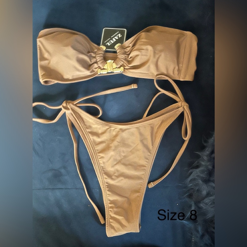 Zaful Brown Bikini Set